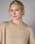 Khaki cropped broome sweater
