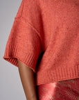 Tea Rose cropped broome sweater