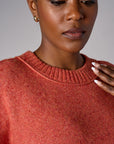 Tea Rose cropped broome sweater