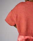 Tea Rose cropped broome sweater
