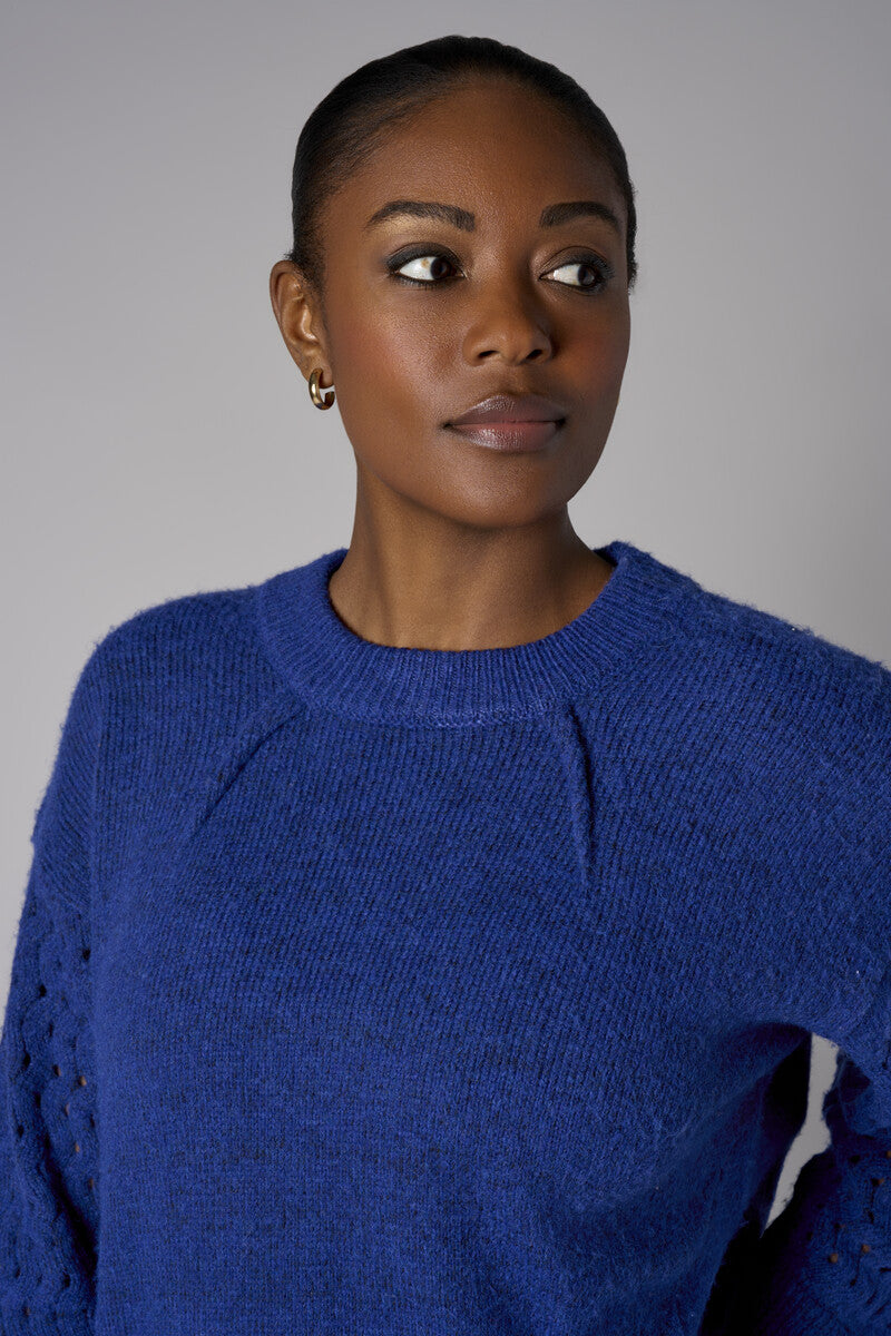 Twilight Long Sleeve Open-Work Sweater
