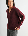 Burgundy Long Sleeve Sweater