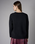 Black Cite Long Sleeve Sweater