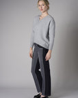 Gray Cite Long Sleeve Sweater