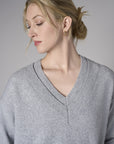 Gray Cite Long Sleeve Sweater