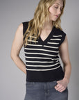 Redefine chic with the 'Black' Sleeveless Sweater – the perfect finishing touch.