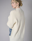 Discover the allure of 'Bone White' in our top-selling Boyfriend Cardigan.