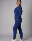 The perfect blend of style and color: 'Twilight' Cable Knit Sweater.