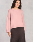 Blush Long Sleeve Cropped Sweater