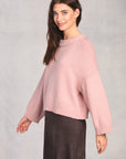 Blush Long Sleeve Cropped Sweater