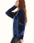 Midnight Long Sleeve Tie-Dye Sweater