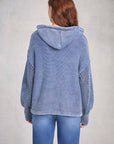 Cadet Blue Long Sleeve Hoodie