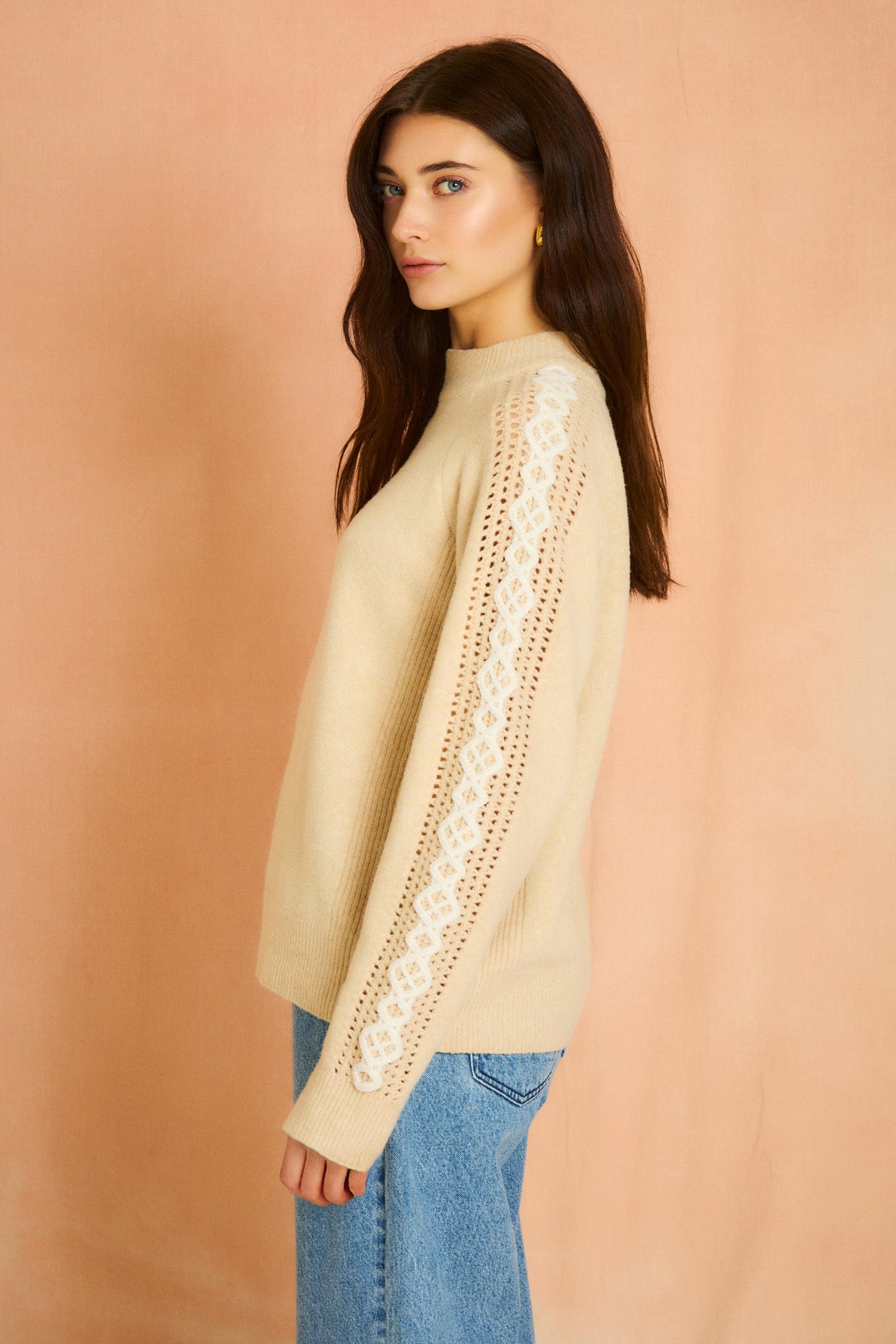 Long Sleeve Embroidered Sweater – City Blues