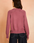 Dusty Rose Long Sleeve Mock Neck Sweater