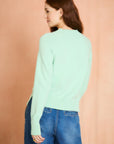 Mint Long Sleeve Mock Neck Sweater