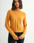 Amber Long Sleeve Mock Neck Sweater
