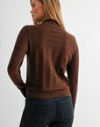 Long Sleeve Mock Neck Sweater