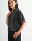 Charcoal Petite Broome Chenille Sweater