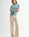 Skyway Long Sleeve Sweater with Button Detail