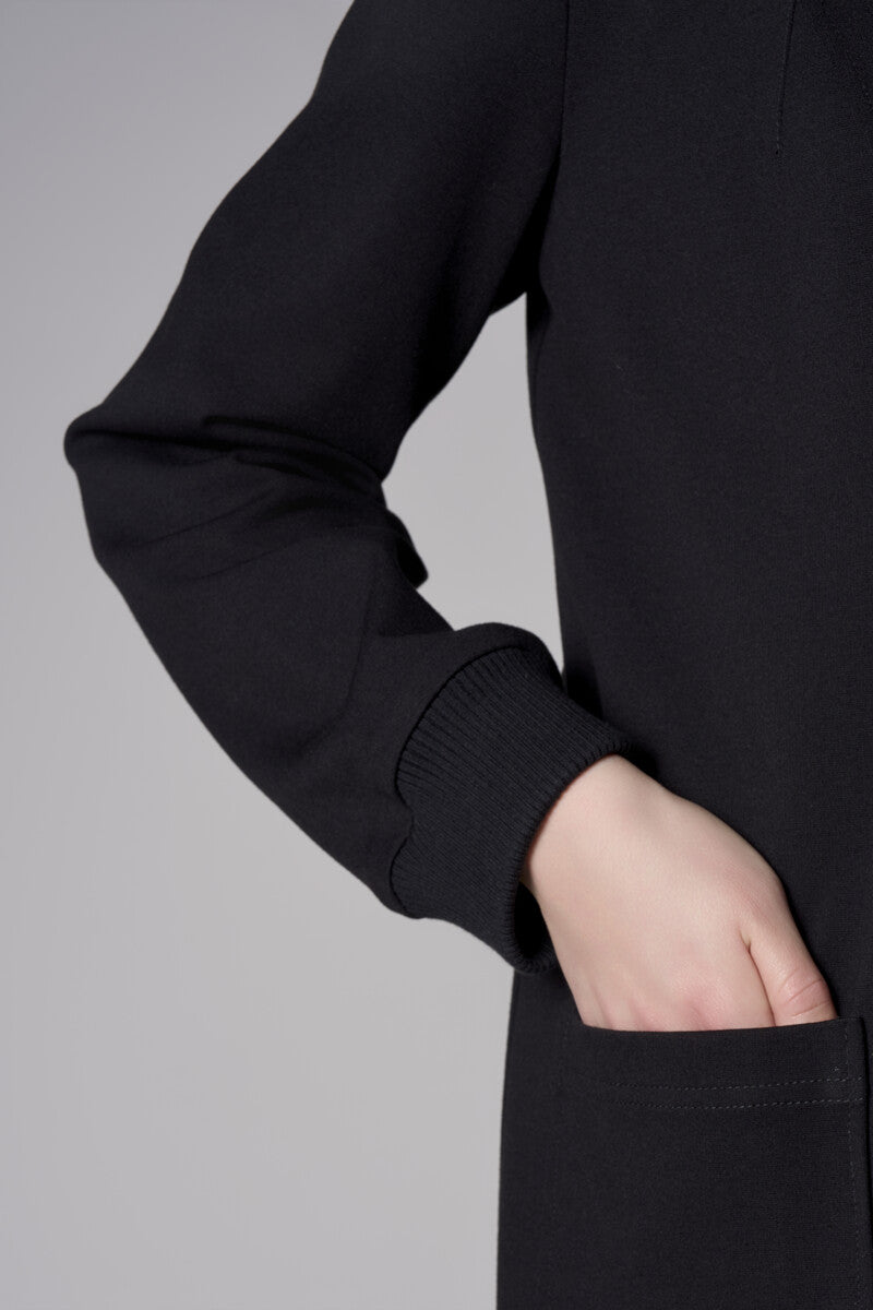 Embrace the beauty of 'Black' in our signature Ribbed Blazer.