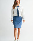 Slant Pocket Jacket Ivory