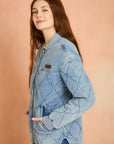 Indigo Quilted Denim Jacket