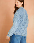 Indigo Quilted Denim Jacket