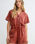 Paprika Short Sleeve Romper