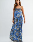 Ocean Braided Neck Maxi Dress