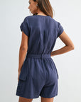 Smoke Tie Waist Romper