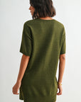 Moss Short Sleeve T-Shirt Dress