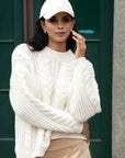 Cloud Long Sleeve Cable Knit Sweater
