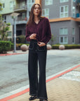 Black Patch Pocket Relaxed Leg Pant