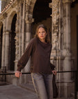 Fudge Long Sleeve Side Grommet Top