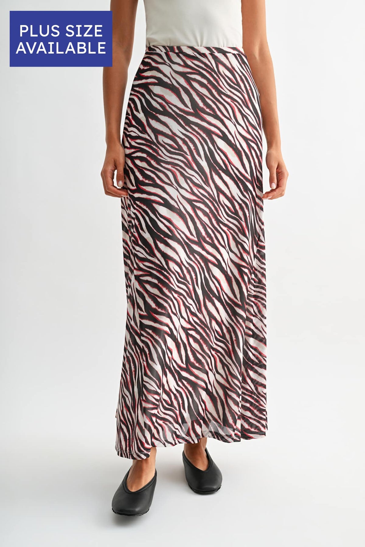 Parchment Cherry Plus-Size Belle Maxi Skirt