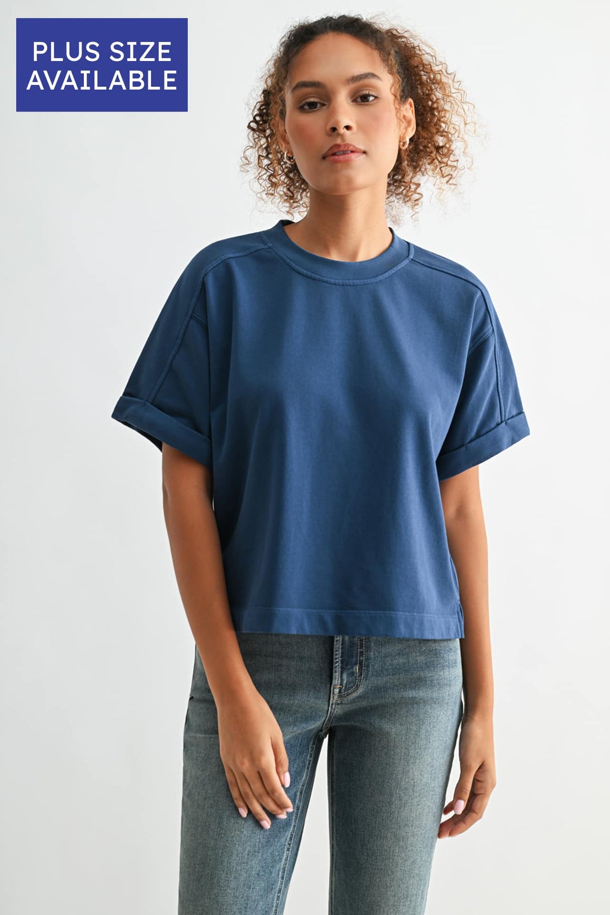 Cadet Blue Plus-Size Brie Sweatshirt