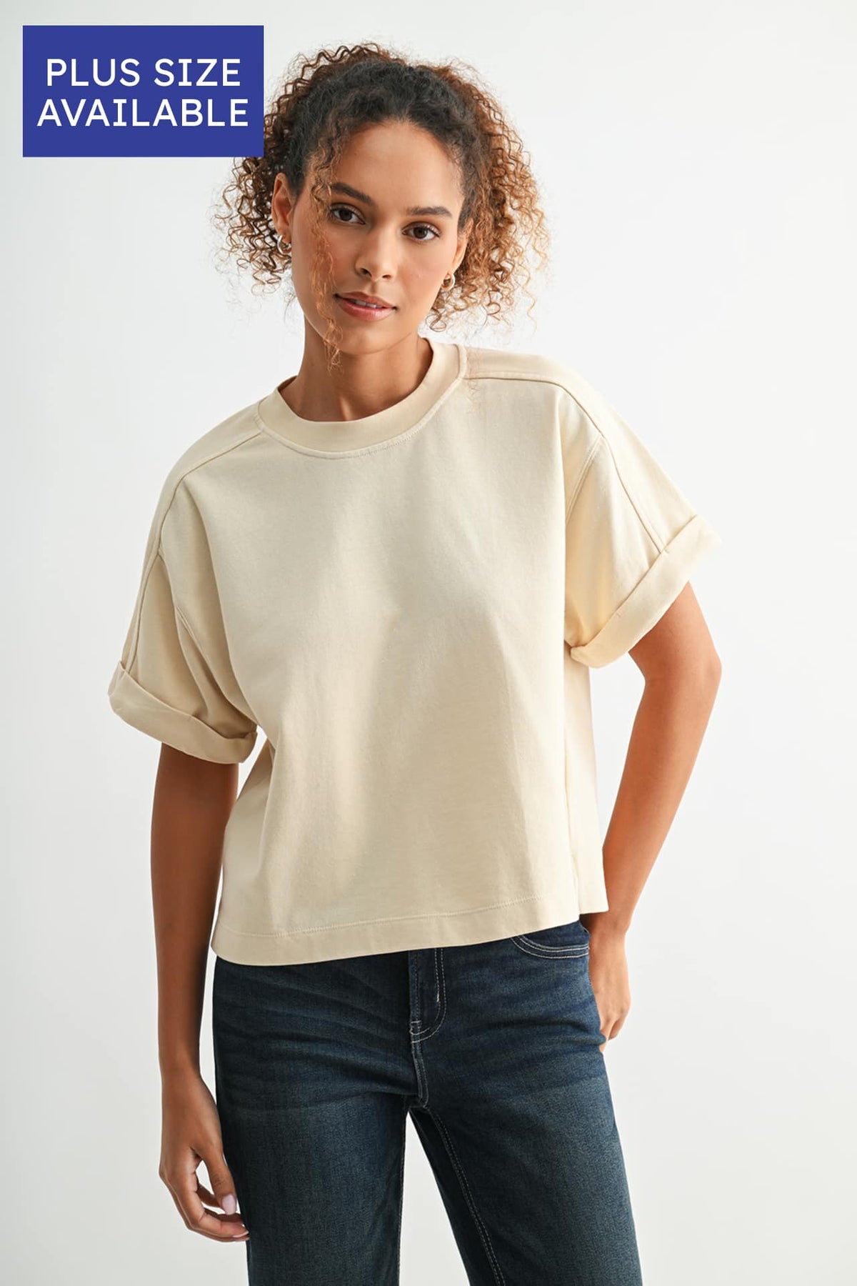 Parchment Plus-Size Brie Sweatshirt