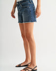 Dark Tagged Whisker Wash Eiffel Denim Short