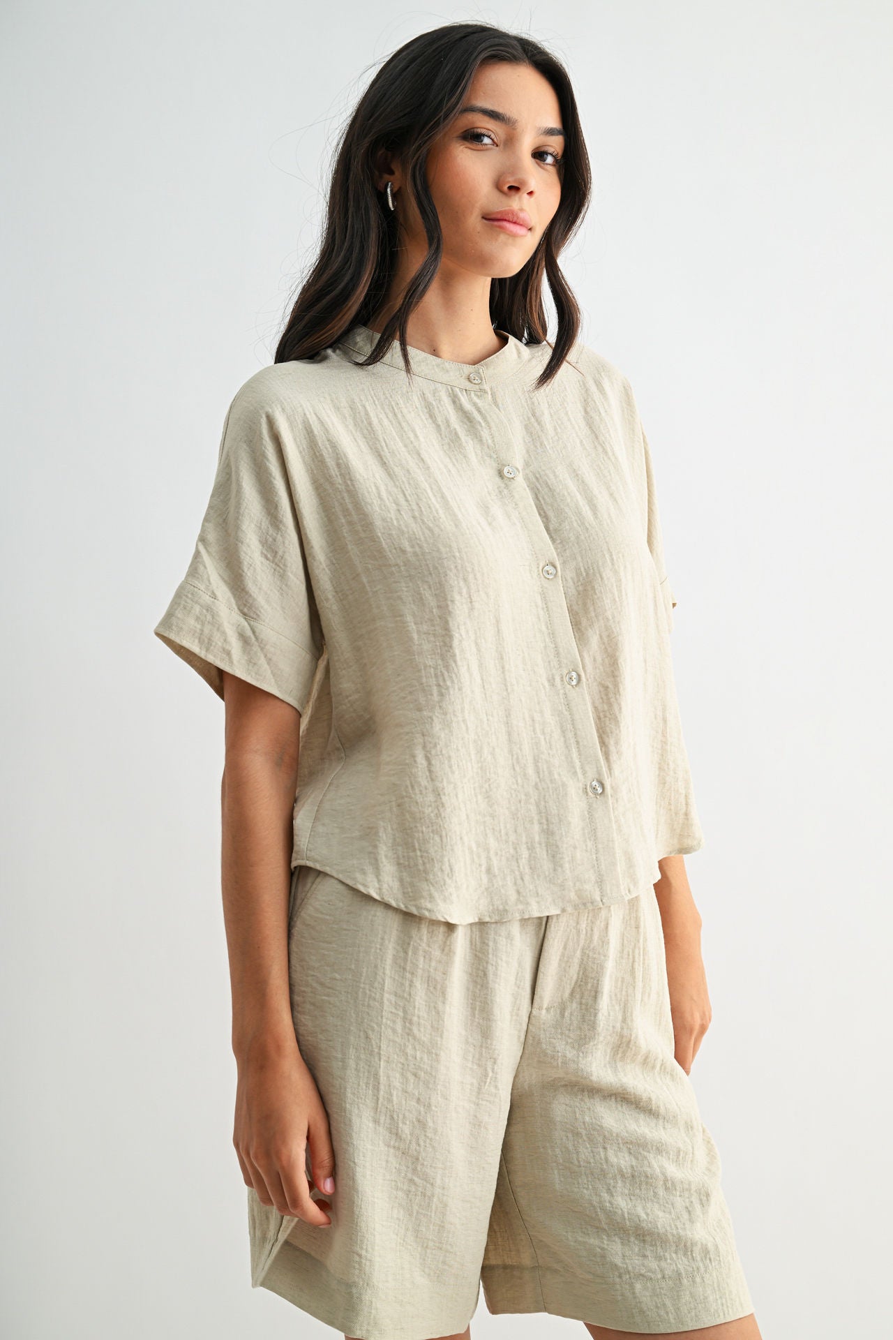 Oyster Relaxed Button Down Shirt