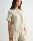 Oyster Relaxed Button Down Shirt