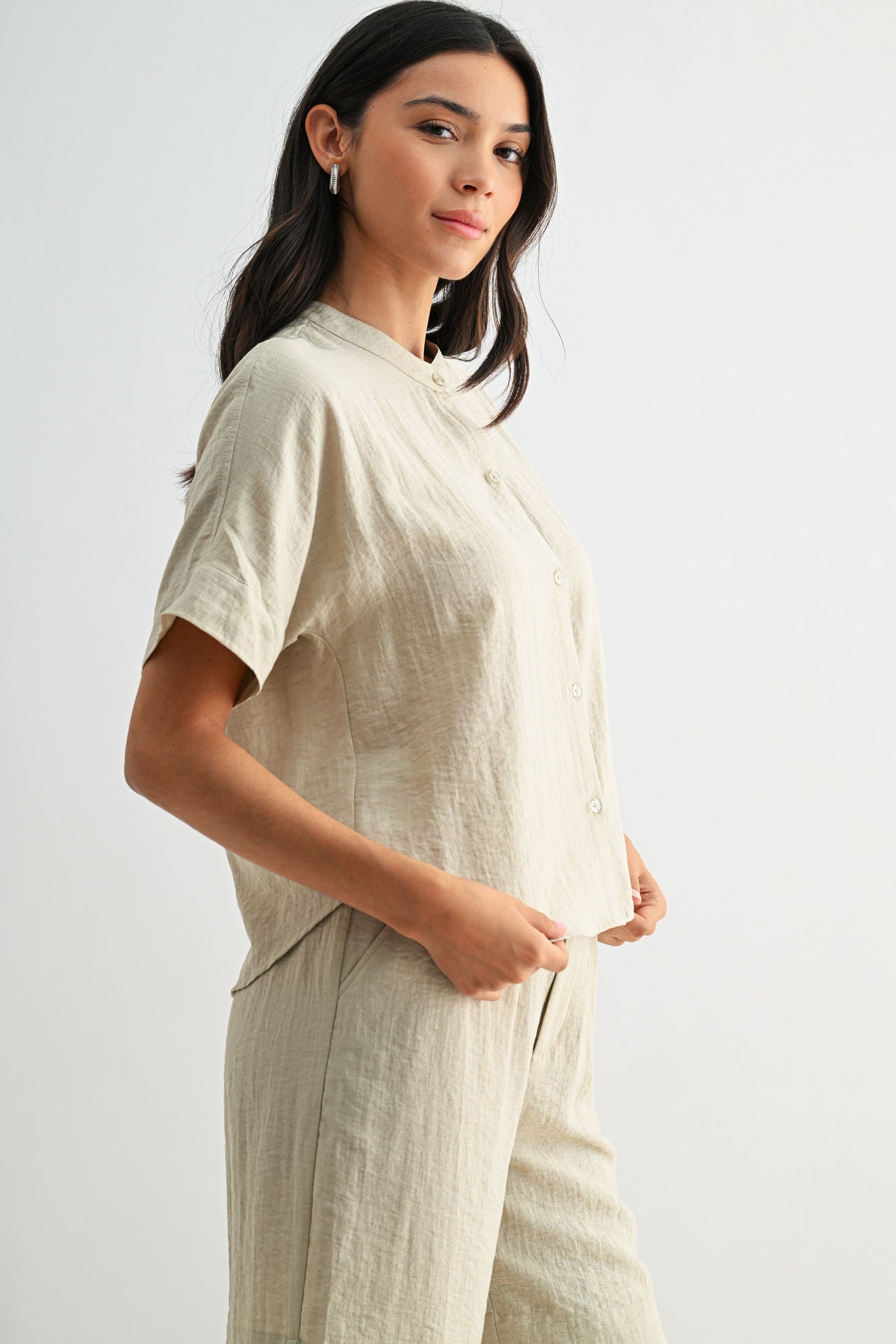 Oyster Relaxed Button Down Shirt