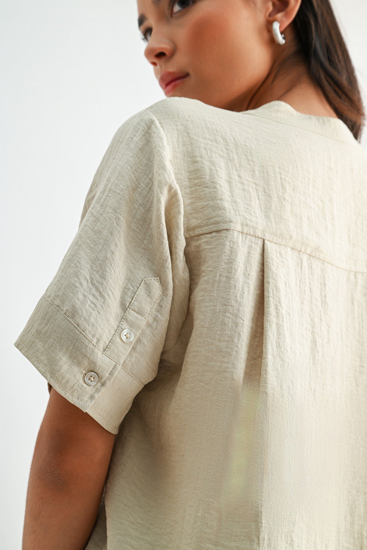 Oyster Relaxed Button Down Shirt