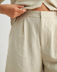 Pearl Pleated Bermuda Short