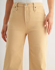 Latte Bond Wide Leg Jeans
