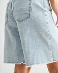 Snow Wash Chelsea Denim Bermuda Short