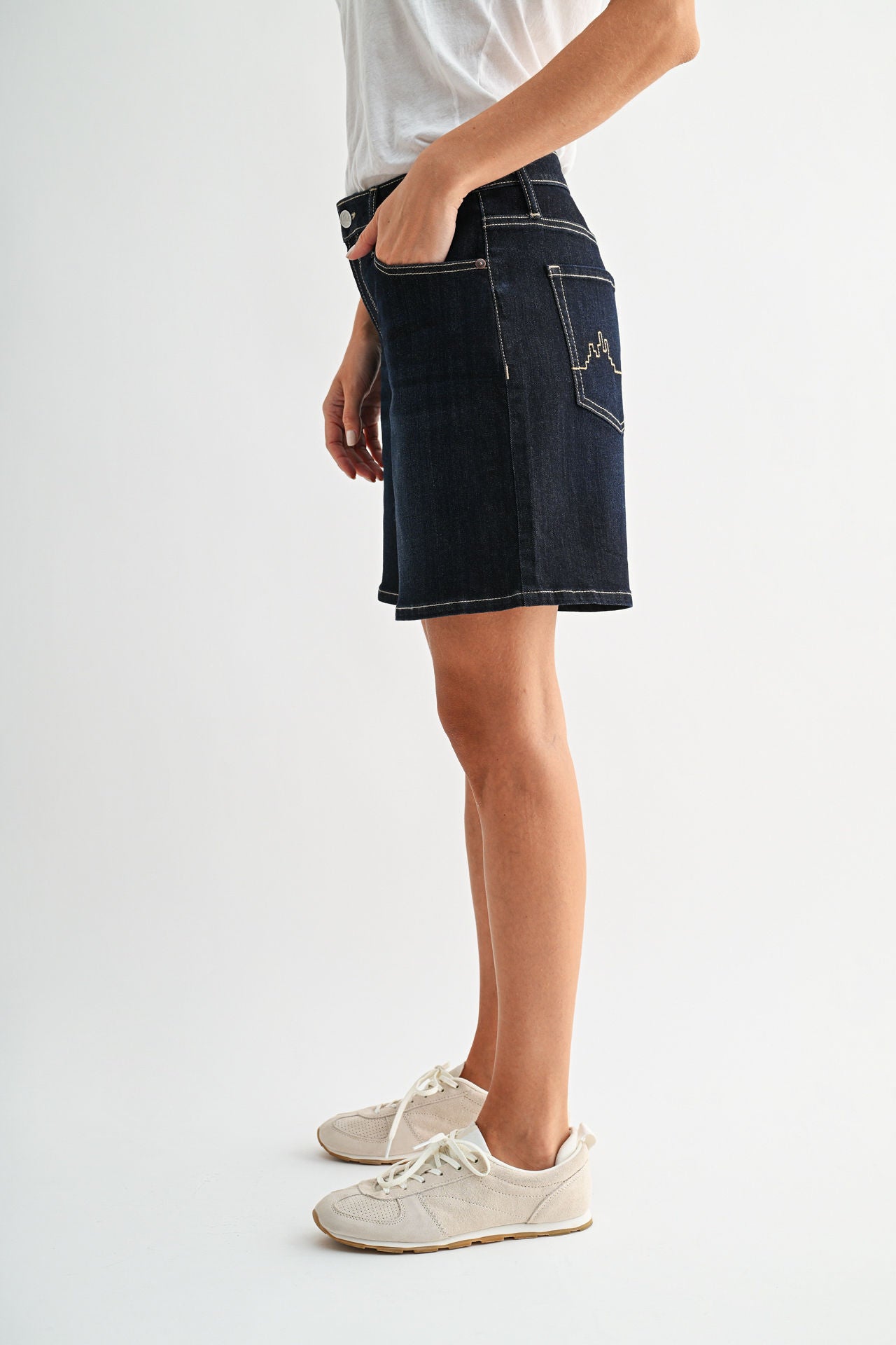 Dark Whisker Wash Dover Denim Short