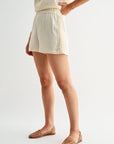 Pearl 3 Inch Short w/ Crochet Side