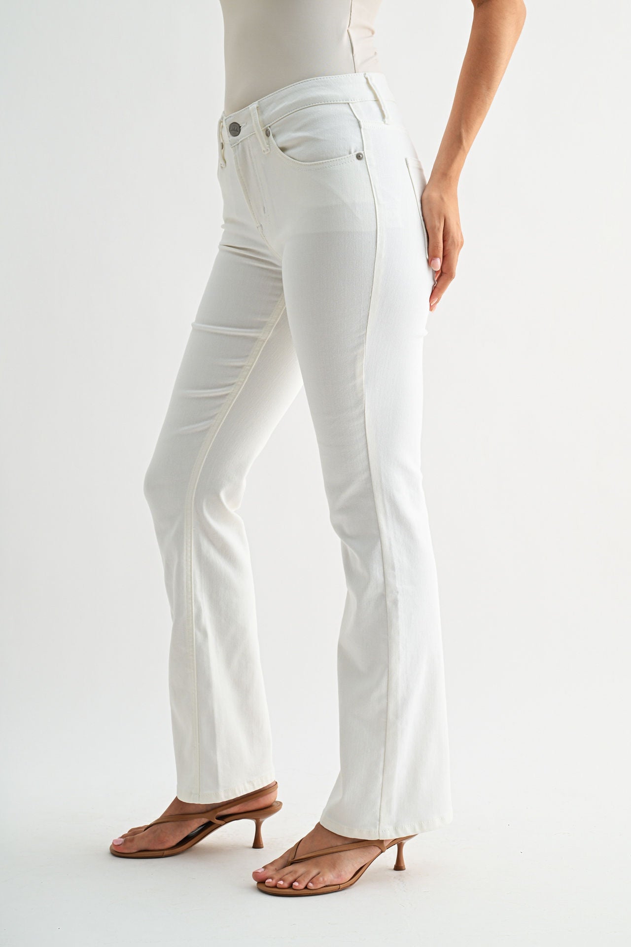 Ivory Chelsea Bootcut Denim
