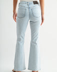 Snow Wash Eiffel Flare Leg Jeans