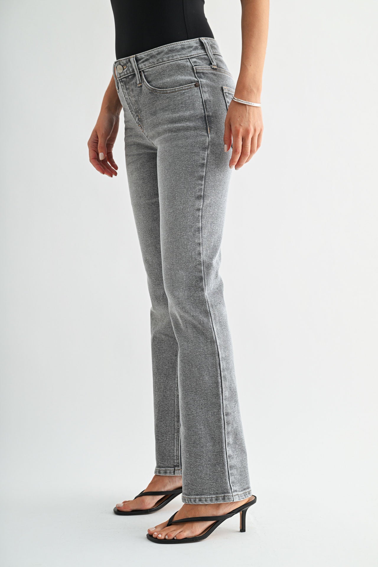 Gray Denim Chelsea Bootcut Jeans